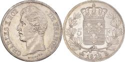World Coins - Coin, France, Charles X, 5 Francs, 1828, Rouen, , Silver, KM:728.2