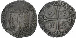 World Coins - France, Henri IV, Douzain de Navarre, 1590, Saint-Palais, Billon,
