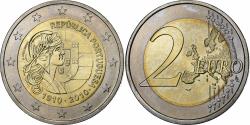 World Coins - Portugal, 2 Euro, Portuguese Republic, 100th Anniversary, 2010, Lisbon
