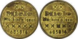 World Coins - Germany, Token, Miele, Machine à Laver, Copper Gilt,
