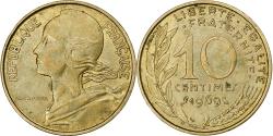 World Coins - France, 10 Centimes, Marianne, 1969, Paris, Aluminum-Bronze,