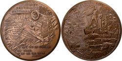 World Coins - France, Medal, Centenaire de la Commune de Paris, Victor Hugo, 1972, Bronze