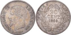 World Coins - Coin, France, Napoleon III, 20 Centimes, 1860, Paris, , Silver