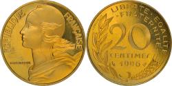 World Coins - Coin, France, Marianne, 20 Centimes, 1996, Paris, Proof / BE,