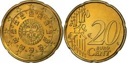 World Coins - Portugal, 20 Euro Cent, 2003, Lisbon, Brass, , KM:744