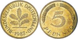 World Coins - Coin, Germany, 5 Pfennig, 1987