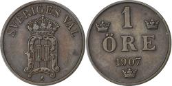 World Coins - Sweden, Oscar II, Ore, 1907, Bronze, , KM:768