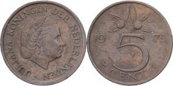 World Coins - Netherlands, Juliana, 5 Cents, 1979, Bronze, , KM:181