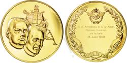 World Coins - France, Medal, L'Histoire de la Conquête de l'Air, N. A. Armstrong et E. E.