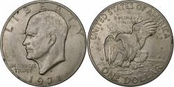 Us Coins - United States, Dollar, Eisenhower Dollar, 1971, Denver, Copper-Nickel Clad