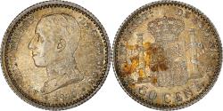 World Coins - Coin, Spain, Alfonso XIII, 50 Centimos, 1910, Madrid, , Silver, KM:730