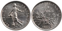 World Coins - Coin, France, Semeuse, 5 Francs, 1985, Paris, , Nickel Clad
