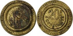 World Coins - France, 20 Centimes, A Consommer, Brass,