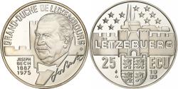 World Coins - Duchy of Luxembourg, 25 Ecu, Joseph Bech (1887-1975), 1993, Proof, Silver
