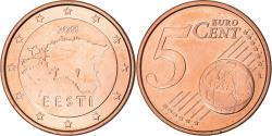 World Coins - Estonia, 5 Euro Cent, 2011, Vantaa, , Copper Plated Steel, KM:63