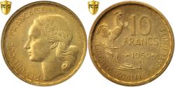 World Coins - Coin, France, Guiraud, 10 Francs, 1950, Beaumont le Roger, PCGS, MS63,