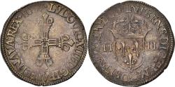 World Coins - Coin, France, Louis XIII, 1/4 d'écu à la croix de face, 1623, Saint-Lô