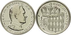 World Coins - Coin, Monaco, Rainier III, 1/2 Franc, 1965, Paris, ESSAI, , Nickel