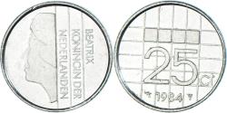 World Coins - Coin, Netherlands, 25 Cents, 1984