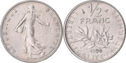 World Coins - Coin, France, Semeuse, 1/2 Franc, 1998, Paris, BU, , Nickel, KM:931.1