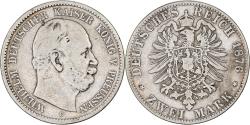 World Coins - German States, PRUSSIA, Wilhelm I, 2 Mark, 1876, Cleves, Silver,