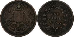 World Coins - INDIA-BRITISH, 1/4 Anna, 1835, Copper, , KM:446.2