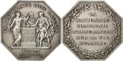 World Coins - France, Medal, Insurance, Politics, Society, War, , Silver