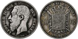 World Coins - Belgium, Leopold II, 50 Centimes, 1898, Silver, , KM:26