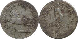 World Coins - Germany, Herzogtum Braunschweig, 5 Pfennig, 1918, , Iron