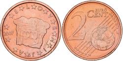 World Coins - Slovenia, 2 Euro Cent, 2007, Copper Plated Steel,