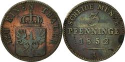 World Coins - Coin, German States, PRUSSIA, Friedrich Wilhelm IV, 3 Pfennig, 1852, Berlin