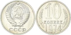 World Coins - Coin, Russia, 10 Kopeks, 1974