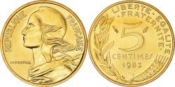 World Coins - Coin, France, Marianne, 5 Centimes, 1983, Paris, FDC,