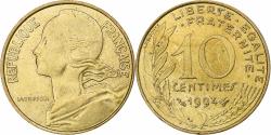 World Coins - France, 10 Centimes, Marianne, 1994, Pessac, Aluminum-Bronze,