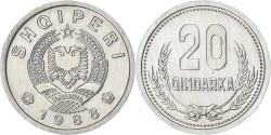 World Coins - Albania, 20 Qindarka, 1988, Aluminum, , KM:65