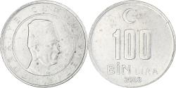 World Coins - Turkey, 100000 Lira, 100 Bin Lira, 2003