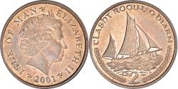 World Coins - Coin, Isle of Man, Elizabeth II, 2 Pence, 2001, Pobjoy Mint, , Copper