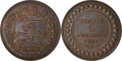 World Coins - Coin, Tunisia, Muhammad al-Nasir Bey, 5 Centimes, 1916, Paris,