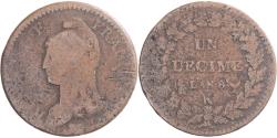 World Coins - Coin, France, Dupré, Decime, AN 8, Bordeaux, , Copper, Gadoury:187a