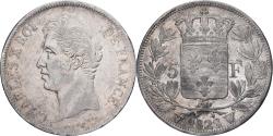 World Coins - Coin, France, Charles X, 5 Francs, 1828, Lille, , Silver, KM:728.13