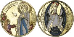 World Coins - France, Token, Lourdes - L'Apparition, Copper-nickel Aluminium,
