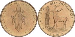 World Coins - Vatican, Paul VI, 20 Lire, 1977 - Anno XV, Roma, BU, , Bronze-aluminium