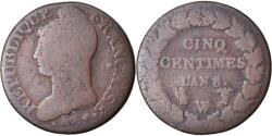 World Coins - Coin, France, Dupré, 5 Centimes, AN 8/5, Lille, , Bronze, KM:640.11