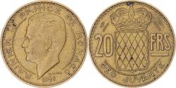World Coins - Coin, Monaco, Rainier III, 20 Francs, Vingt, 1951, , Aluminum-Bronze