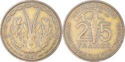 World Coins - Coin, French West Africa, 25 Francs, 1957, Paris, , Aluminum-Bronze
