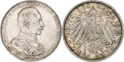 World Coins - German States, PRUSSIA, Wilhelm II, 2 Mark, 1913, Berlin, Silver,