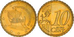 World Coins - Cyprus, 10 Euro Cent, Two mouflons, 2008, , Brass, KM:81