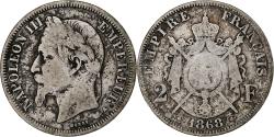 World Coins - France, Napoleon III, 2 Francs, 1868, Paris, Silver, , Gadoury:527