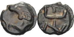 Ancient Coins - High and Middle Seine, Potin au guerrier courant, 2nd-1st century BC, Potin