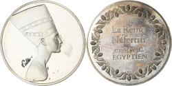 World Coins - France, Medal, Peinture, La Reine Nefertiti, Egyptien, Silver,